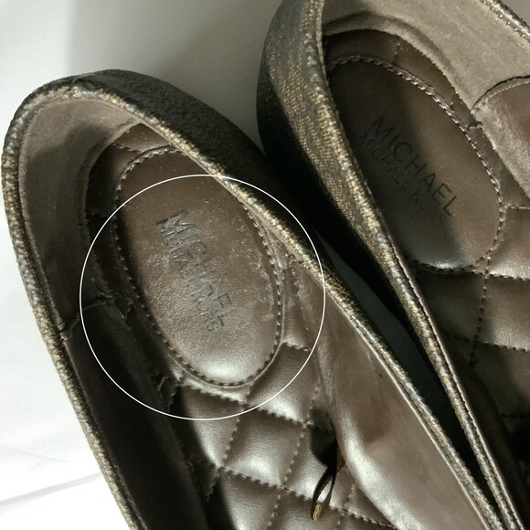 Michael Michael Kors Cap-toe Bow Front Ballet Flats Brown 10 - Picture 9 of 11